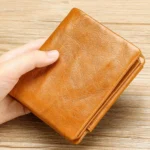 TP-191 RFID Multifunctional Tri-Fold Retro Men Genuine Leather Wallet - Image 7