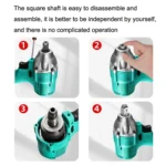 Square T -Shaft  Electric Wrench Converter, Style: Dual Use - Image 7