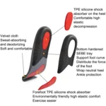 Silicone Shock-absorbing Breathable Sweat-absorbing TPE Insoles - Image 4