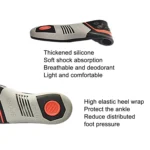 Sports And Casual Insoles TPE Shock Absorption Massage Arch Support Insoles, Size: S - Image 5