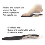 Sports And Casual Insoles TPE Shock Absorption Massage Arch Support Insoles, Size: S - Image 6