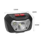 Outdoor Glare Small Headlight Plastic Fishing Head Wearing Light - Image 3