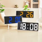 LED Bedside Alarm Clock Battery Plug-In Dual-Purpose Clock - Image 2