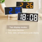 LED Bedside Alarm Clock Battery Plug-In Dual-Purpose Clock - Image 3