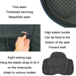 Shock Absorption Heat Insulation Breathable Motorcycle Seat Cushion, Style: - Image 2