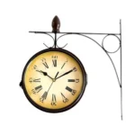 Iron Retro Home Wall Clock Double Side Hanging Clock - Image 2
