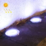 2 PCS 20LEDs Outdoor Waterproof Solar Garden Light Lawn Buried Light
