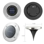 2 PCS 20LEDs Outdoor Waterproof Solar Garden Light Lawn Buried Light - Image 3