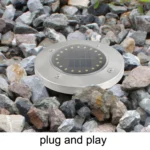 2 PCS 20LEDs Outdoor Waterproof Solar Garden Light Lawn Buried Light - Image 4