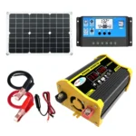 Home Solar Generator Inverter+30A Controller+18W 12V Solar Panel, Specification: