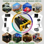 Home Solar Generator Inverter+30A Controller+18W 12V Solar Panel, Specification: - Image 9