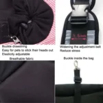 LOVOYAGER Diagonal Pet Backpack Small Dog And Cat Travel Bag, Style: - Image 5