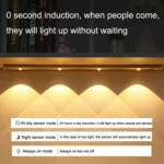 Ultra-thin Smart LED Human Body Sensor Light Bar, Length: 80cm(Space Silver) - Image 6