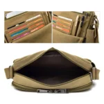 RuYiHuang Men Vintage Canvas Versatile Single-Shoulder Bag - Image 3