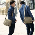 RuYiHuang Men Vintage Canvas Versatile Single-Shoulder Bag - Image 6