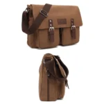 AUGUR Men Single-shoulder Crossbody Messenger Canvas Bag - Image 3
