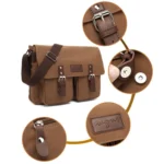 AUGUR Men Single-shoulder Crossbody Messenger Canvas Bag - Image 6