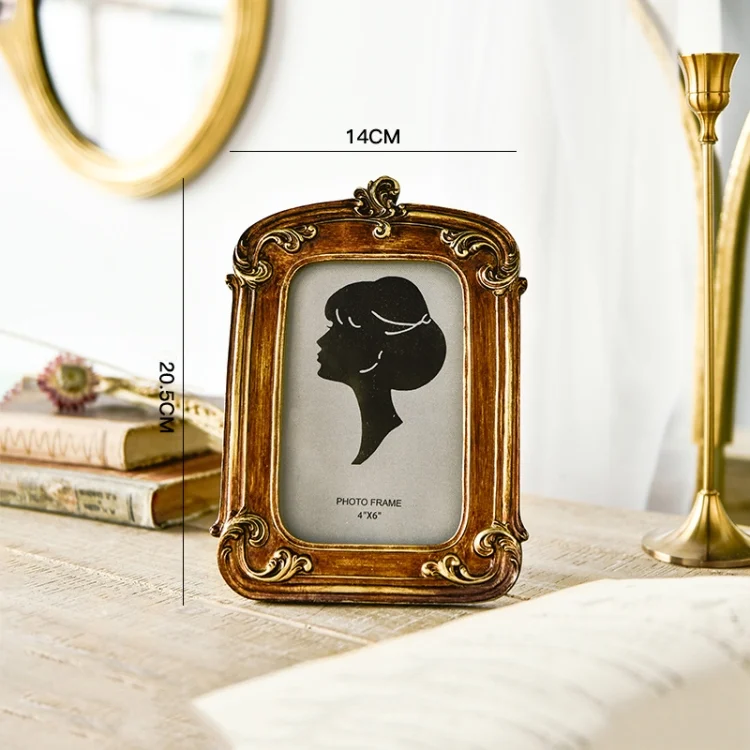TBD0602418101_1.webp Retro Imitation Wood Home Decor Photo Frames, Spec: - Image 5