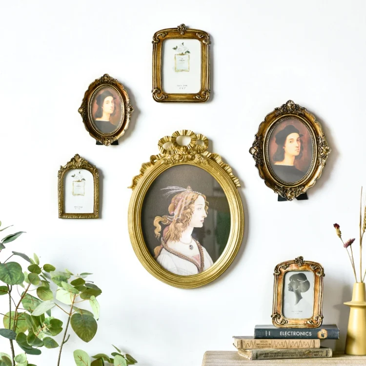 TBD0602418101_B1.webp Retro Imitation Wood Home Decor Photo Frames, Spec: - Image 2