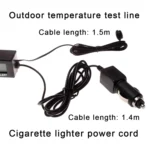 Car Inside And Outside Dual Temperature+Clock+Voltage LED Electronic Display - Image 5