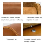 PU Leather Watch Protective Dustproof Display Box Portable Storage Box - Image 4