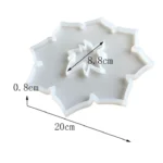 Irregular Flower Coaster Epoxy Silicone Mold - Image 2