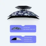 Double-layer Fishing Umbrella Hat Outdoor Sunscreen And Rainproof Folding Umbrella Hat - Image 3