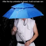 Double-layer Fishing Umbrella Hat Outdoor Sunscreen And Rainproof Folding Umbrella Hat - Image 6