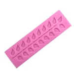 Long Strip Lace Tree Leaf Fondant Silicone Mold - Image 2