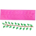Long Strip Lace Tree Leaf Fondant Silicone Mold - Image 4