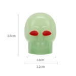 1 Sets Car Tire Luminous Valve Cap Motorcycle Skull Valve Core Cap - Image 3