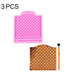 3 PCS Rhombus Pattern Silicone Mold DIY Cake Decorating Tools