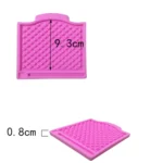 3 PCS Rhombus Pattern Silicone Mold DIY Cake Decorating Tools - Image 3
