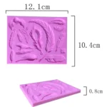 2 PCS Feather Shaped Fondant Cake Silicone Mold Baking Cake Decorating Tools - Image 3