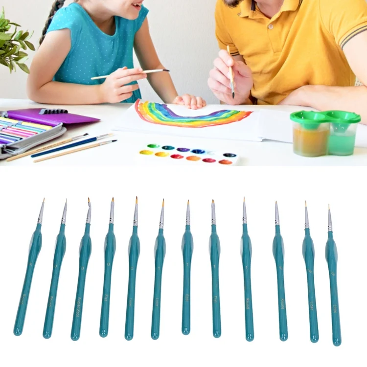 TBD0602433901_B1.webp 12 In 1 Triangle Pole Nylon Wool Hook Line Pen Set - Image 2