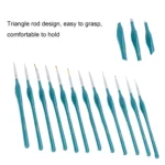 12 In 1 Triangle Pole Nylon Wool Hook Line Pen Set - Image 3