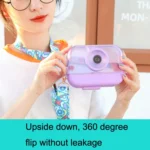 Camera Plastic Cup Children Straw Juice Cup Travel Leisure Water Cup - Image 6