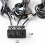 Car Universal Modification Dual USB +AUX Interface Charging Seat - Image 3