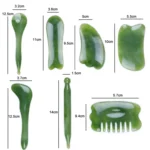 7PCS/Set Facial Tendon Stick Facial Scraping Board Meridian Acupuncture Pen - Image 3