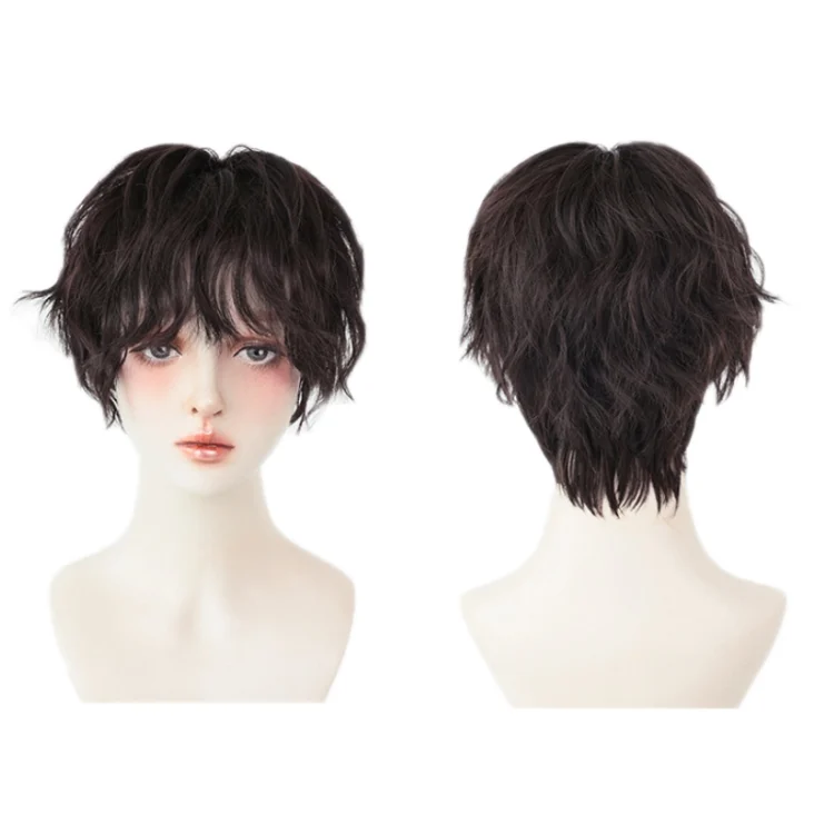 TBD0602446201_B1.webp Women Tinfoil Permed Natural Fluffy Full Head Cover Wig - Image 2