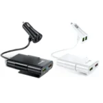 2PCS QC3.0 Four Ports Fast 5V 8A Car Charger Back Seat Charger - Image 2