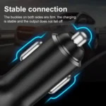 PD+2.4A Dual USB Car Charger, Style: 3 Ports (Black) - Image 4