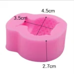 2 PCS Three-dimensional Vase Flower Pot Aromatherapy Gypsum Fondant Mold - Image 3