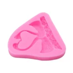 2 PCS Double Swan Rose DIY Fondant Baking Cake Liquid Silicone Mold - Image 5