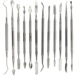 12 In 1 Stainless Steel Wax Carving Knife Dental Tool Set Clay Modeling Tool