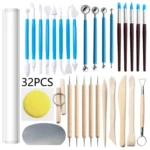 32-in-1 Clay Pottery Clay Carving and Making Combination Tool