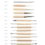 Pottery Tool Set Pottery Clay Stone Carving Knife DIY Clay Combination Tool - Image 3