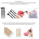 Pottery Tool Set Pottery Clay Stone Carving Knife DIY Clay Combination Tool - Image 5