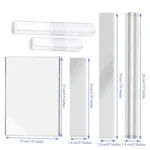 6 In 1 Acrylic Stick Press Clay Plate Pottery Clay Tools - Image 3