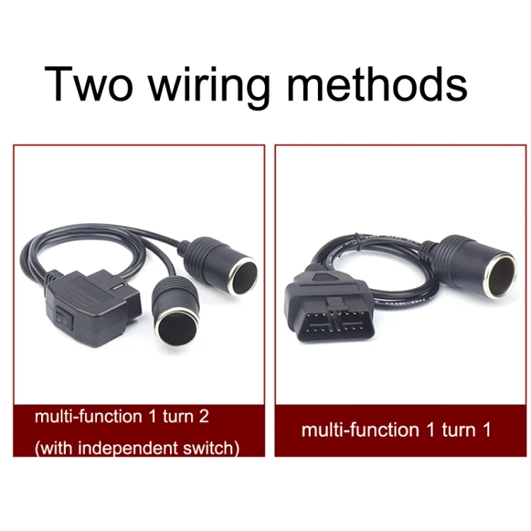 TBD0602462201_B1.webp Car OBD To Cigarette Lighter Female Seat Driving Recorder Power Cord - Image 2